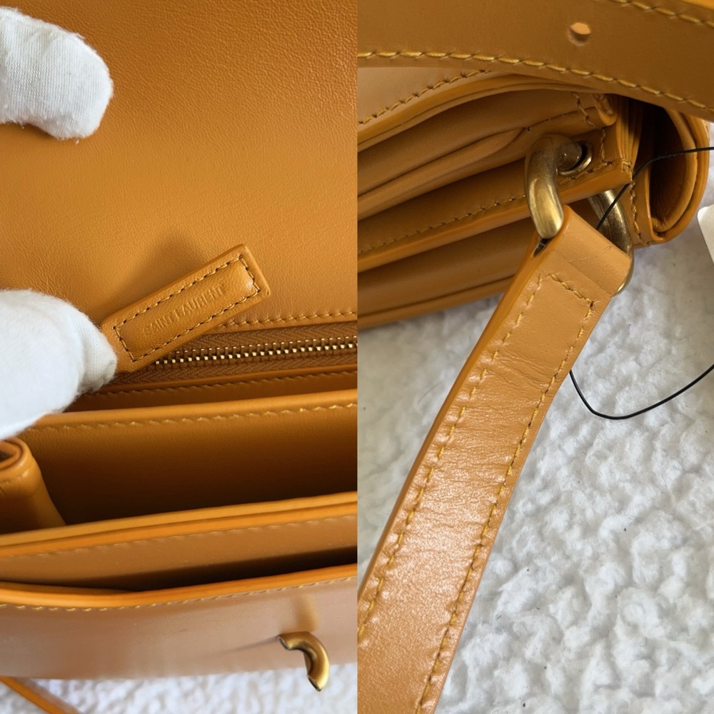 Saint Laurent YSL Smooth Calfskin Le Maillon Leather Shoulder Bag - Picture 9 of 16